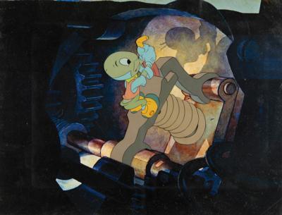 Lot #719 Jiminy Cricket production cel from Pinocchio - Image 1