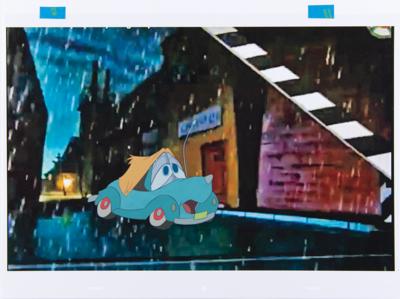 Lot #739 Susie production cel from Susie the Little Blue Coupe - Image 2