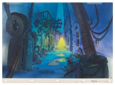 Lot #765 Toontown alley hand-painted production background from Who Framed Roger Rabbit