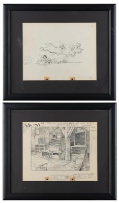 Lot #679 Witch and children production drawings from Babes in the Woods