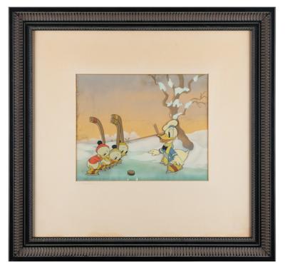 Lot #705 Donald Duck and nephews production cels from The Hockey Champ - Image 2