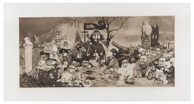 Lot #288 Charles Bragg Signed Etching: 'Asylum' - Image 1