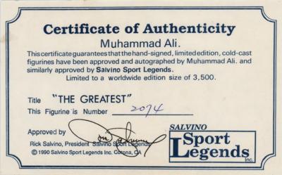 Lot #638 Muhammad Ali Signed Limited Edition Figurine - Image 4