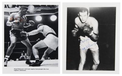 Lot #664 Floyd Patterson and Ingemar Johansson (4) Signed Items - Image 1