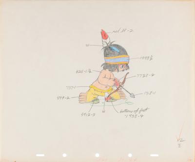 Lot #824 Little Hiawatha markup drawing from Little Hiawatha - Image 1