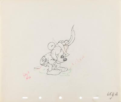 Lot #828 Mickey Mouse production drawing from Brave Little Tailor - Image 1