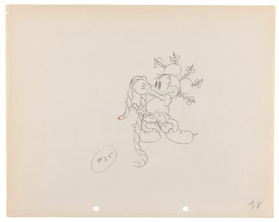 Lot #811 Mickey Mouse production drawing from Mickey's Mellerdrammer - Image 1