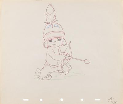 Lot #825 Little Hiawatha production drawing from Little Hiawatha - Image 1