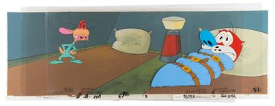 Lot #917 Ren and Stimpy production key master background set-up from The Ren & Stimpy Show