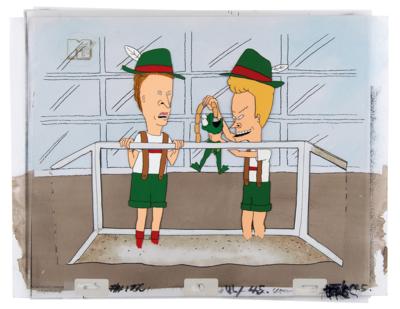 Lot #926 Beavis and Butt-Head production cels and production background from Beavis and Butt-Head