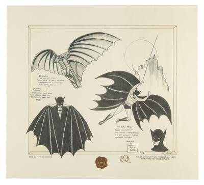 Lot #922 Bob Kane Signed Batman Print