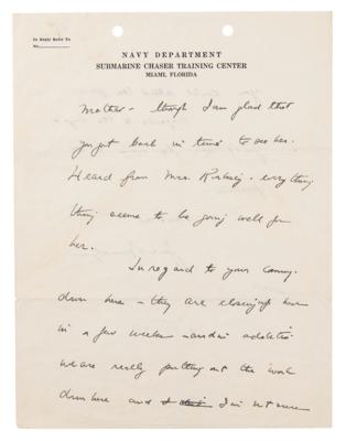 Lot #24 John F. Kennedy Autograph Letter Signed to a Fellow PT-109 Survivor - Image 3