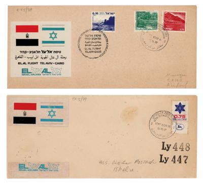 Lot #139 Egypt and Israel Flight Envelopes (1977)