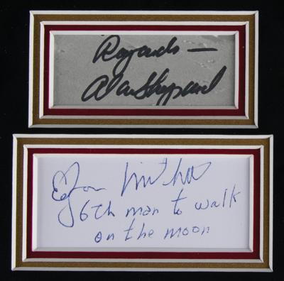 Lot #215 Apollo Moonwalkers Complete Signature Display - Image 10