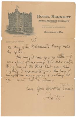 Lot #314 F. Scott Fitzgerald Autograph Letter Signed and Handwritten Poem - Image 3