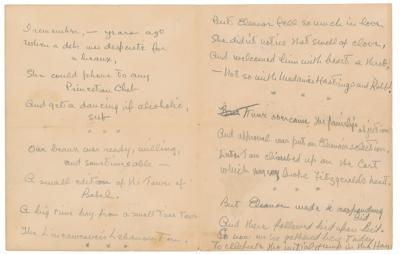 Lot #314 F. Scott Fitzgerald Autograph Letter Signed and Handwritten Poem - Image 4