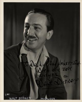 Lot #674 Walt Disney Signed Photograph