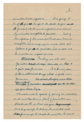 Lot #109 Alexander Fleming Handwritten Manuscript on Penicillin - Image 10