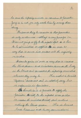 Lot #109 Alexander Fleming Handwritten Manuscript on Penicillin - Image 4