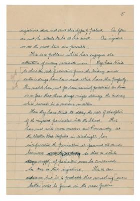 Lot #109 Alexander Fleming Handwritten Manuscript on Penicillin - Image 6