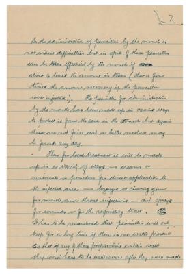 Lot #109 Alexander Fleming Handwritten Manuscript on Penicillin - Image 8