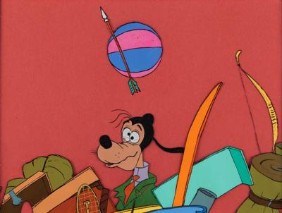 Lot #800 Goofy production cel from Goofy's Freeway Troubles - Image 1