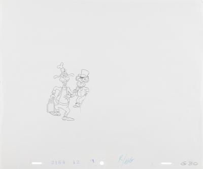 Lot #885 Goofy and the Mad Hatter (3) production drawings from an Eastern Air Lines television commercial - Image 4