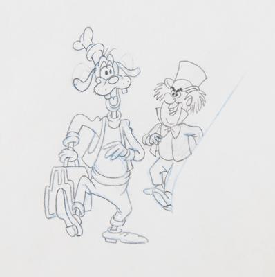 Lot #885 Goofy and the Mad Hatter (3) production drawings from an Eastern Air Lines television commercial - Image 5