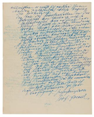Lot #6040 Sigmund Freud Rare Autograph Letter Signed on Homosexuality, 