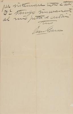 Lot #6093 Enrico Caruso Lengthy 15-Page Autograph Letter Signed, Discussing His Concert for King Edward VII - Image 10