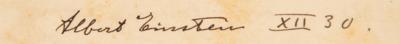 Lot #6046 Albert Einstein Signed Guest Book: 