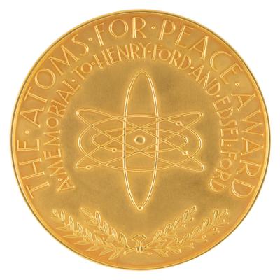 Lot #6049 Niels Bohr's Gold 1957 'Atoms for Peace' Award and (2) Danish Medals - Image 3