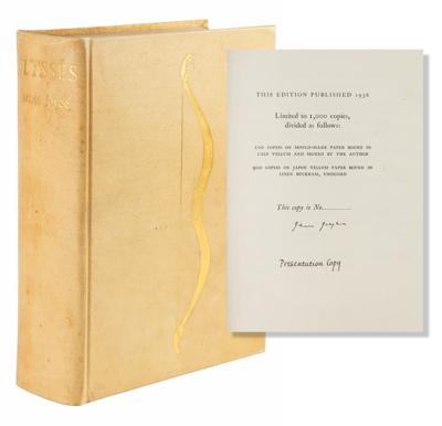 Lot #6038 James Joyce Signed Book - Ulysses (Limited Edition, 1936)