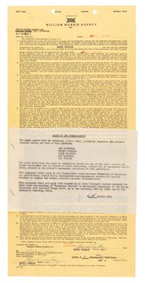Lot #6084 Elvis Presley Twice-Signed 1956 Five-Year Agency Contract - Image 2