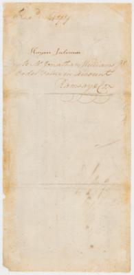 Lot #6009 Haym Salomon and Robert Morris Rare Signed Bill of Exchange for Financing the Revolutionary War - Image 2