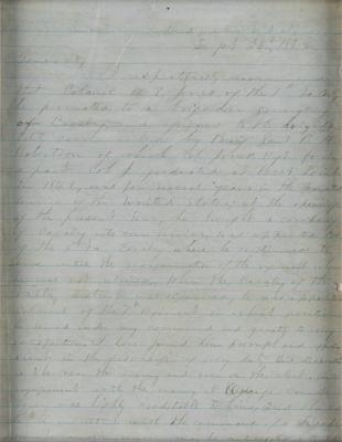 Lot #6034 Thomas J. 'Stonewall' Jackson Letter of Recommendation for Cavalry Commander William 'Grumble' Jones - Image 3