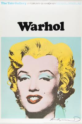 Lot #6094 Andy Warhol Signed Exhibition Poster - Image 1