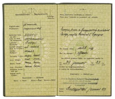 Lot #6025 Raoul Wallenberg Signed Passport for Jewish Colleague - Image 5
