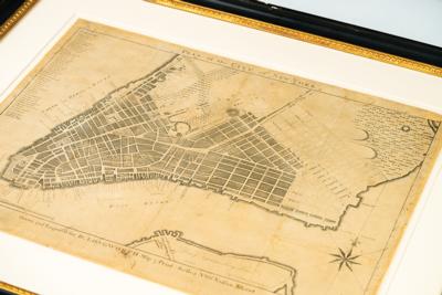 Lot #6010 Exceedingly rare circa 1796 map of New York City, chronicling the post-Revolution development of Manhattan - Image 6