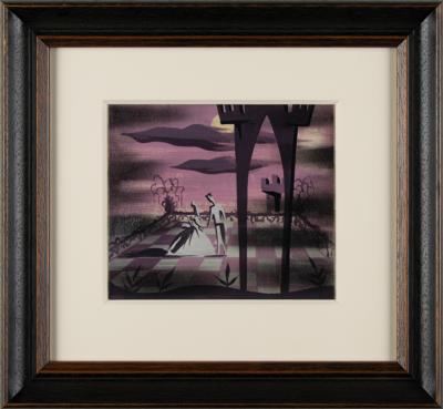 Lot #6078 Mary Blair concept painting of Cinderella and Prince Charming from Cinderella - Image 2