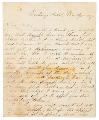 Lot #6035 John Wilkes Booth Autograph Letter Signed (1860) Written the Month of President Lincoln's Election - Image 2