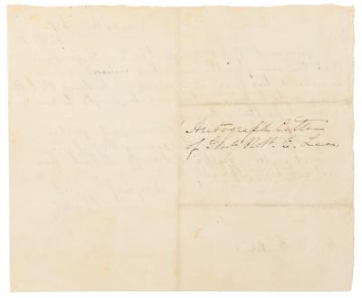 Lot #6033 Robert E. Lee Letter Written During the Siege of Petersburg, Addresses the Actions of Confederate Generals Pickett, Beauregard, and Hill - Image 2