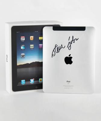 Lot #6072 Steve Jobs Signed iPad - a personal gift