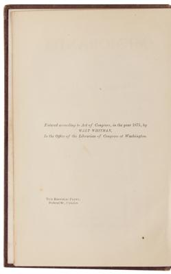 Lot #6031 Walt Whitman "Memoranda During the War” Limited Edition Signed Book: "I see the President almost every day" - Image 4