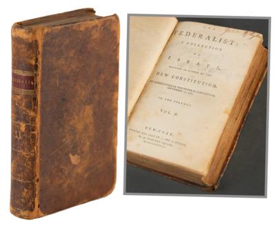 Lot #6011 Alexander Hamilton: The Federalist Papers (Extremely Rare Original 1788 First Edition Printing, Vol. II)