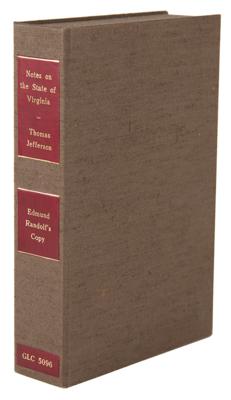 Lot #6006 Thomas Jefferson: First Edition of Notes on the State of Virginia (Edmund Randolph's Copy, Signed and Annotated) - Image 11