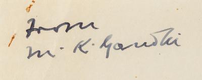 Lot #6027 Mohandas Gandhi Autograph Letter Signed (Early in Struggle for Indian Independence) - Image 5