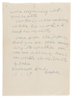 Lot #6028 Mohandas Gandhi Autograph Letter Signed on Marriage and Self-Reliance - Image 4