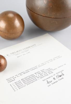 Lot #6061 Manhattan Project: Copper Plutonium Core Tamper Prototypes with "Fat Man" and "Little Boy" Correspondence (1944-45) - Image 2