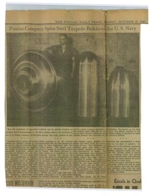 Lot #6061 Manhattan Project: Copper Plutonium Core Tamper Prototypes with "Fat Man" and "Little Boy" Correspondence (1944-45) - Image 25